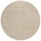 Homeroots 8' Taupe And Ivory Round Geometric Washable Indoor Outdoor Area Rug 614787 - alternate 6
