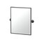 Gatco Designer II 25" Framed Rectangle Mirror, Matte Black 5079XFSM - alternate 1