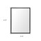 Homeroots 42" Black Bathroom Vanity Mirror 607219 - alternate 5
