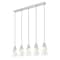Z-Lite Aimie 5-Light Linear Chandelier, 7 in W, Brushed Nickel 828P7-5L-BN - alternate 7