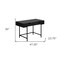 Homeroots 47" Black Wood and Metal H-Shape Computer Desk With Two Drawers 489874 - alternate 9