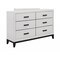 Homeroots 58" White Solid Wood Six Drawer Double Dresser 478652 - alternate 7