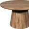 Homeroots 54" Natural Solid Wood Pedestal Base Round Top Dining Table 644520 - alternate 8