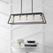Jonathan Y Floyd 38" 5-Light Bohemian Farmhouse Iron Adjustable LED Pendant, Black/Brass Gold JYL7521D - alternate 13