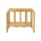 Homeroots 21" Natural Solid Wood Magazine Holder 389458 - alternate 1