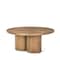 Homeroots 39" Natural Solid Wood Round Pedestal Coffee Table 597052 - alternate 8