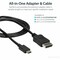 Startech.Com USB C TO DISPLAYPORT 1.2 CABLE W/4K 60HZ/HBR2/5.1 AUDIO/HDCP 2.2/1.4 - INTEGRATE CDP2DPMM1MB - alternate 7