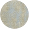 Homeroots 8' Beige And Blue Round Abstract Washable Indoor Outdoor Area Rug 612913 - alternate 7