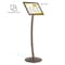 M&T Displays Pedestal Sign Holder Restaurant Menu Board Floor Standing 11 x 17 Earth Color UCUMB30517X2000 - alternate 4