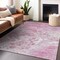 Homeroots 8' X 10' Pink And Ivory Abstract Washable Indoor Outdoor Area Rug 618313 - alternate 7
