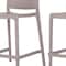Homeroots Set of Four 26" Taupe Heavy Duty Plastic Low Back Outdoor Counter Height Bar Chairs 565367 - alternate 5