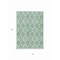 Homeroots 3' X 5' Sage Ivory And Teal Blue Floral Medallion Washable Indoor Outdoor Area Rug 614629 - alternate 8