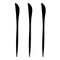 Smarty Had A Party Solid Black Moderno Disposable Plastic Dinner Knives (480 Knives), 480PK 9330-BKN-CASE - alternate 10