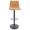 Leisuremod Tilbury Modern Adjustable Bar Stool with Footrest and 360-Degree Swivel, Light Brown TS29BR - alternate 8