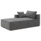 Homeroots 72" Gray Fabric Modular Sleeper Sofa 568307 - alternate 18