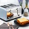 Redmond 4-Slice Extra Wide Slot 1650W Stainless Steel Toaster in Light Blue ST006LBUSNP - alternate 5