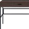 Homeroots 42" Brown and Black Writing Desk 491479 - alternate 5