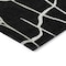 Homeroots 8' Black And Beige Round Abstract Washable Indoor Outdoor Area Rug 601106 - alternate 9