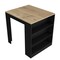 Homeroots Black and Brown 36" Kitchen Island With Storage 535019 - alternate 7