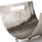 Homeroots 17" Brushed Silver Modern Magazine Basket 354612 - alternate 5