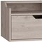 Homeroots 13" Gray Wood One Drawer Floating Nightstand 543704 - alternate 13