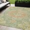 Homeroots 5' X 8' Artichoke Green Floral Medallion Washable Indoor Outdoor Area Rug 607831 - alternate 1