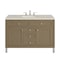 James Martin Vanities Chicago 48" Sgl Vanity, Walnut Whisper, w/ 3 CM Siberian Silestone Top w/FreePower Wireless Charger 503-V48-WLW-FSFR - alternate 1