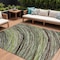 Homeroots 10' X 14' Artichoke Green Brown And Ivory Abstract Washable Indoor Outdoor Area Rug 631232 - alternate 1