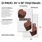 Signmission Brownies, Vinyl Decals Only 24 Inch x 36 Inch, Vinyl Decal, 2PK DSB-2436-2PACK-Brownies - alternate 2
