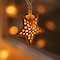 Elegani Rose Gold Moroccan Star String Lights - 10 LED Warm White Lights, 3FT Clear Cable PH-600186 - alternate 3