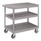 Pucel Flat Top Service Cart, 18 in W x 28 in D x 36 in H, 3 Shelves, Black SCF-1828-3-C5 - alternate 1