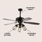 Jonathan Y Lucas 52" Caged 3-Light Metal/Wood LED Ceiling Fan, Black JYL9601A - alternate 10