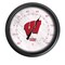 Holland Bar Stool Co University of Wisconsin (W) Indoor/Outdoor LED Thermometer ODThrm14BK-08Wisc-W - alternate 1