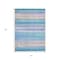 Homeroots 5' X 8' Aqua Lavender And Peach Striped Washable Indoor Outdoor Area Rug 631198 - alternate 5