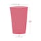 Smarty Had A Party 12 oz. Clear Red Disposable Plastic Party Cups, 240PK 512C-RD-CASE - alternate 8