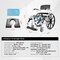 Vevor Shower Wheelchair 17.5in Al Alloy Commode Bathroom Wheelchair for Disabled HFK-3301-24 - alternate 7