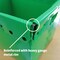 Flipside Corrugated Postal Storage Tote, 18-1/4 in L x 13-1/4 in W x 11-3/5 in H, Green, Plastic, 4 PK 40152 - alternate 7