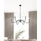 Z-Lite Toussant Matte Black  6 Light Chandelier 6103-45MB - alternate 7