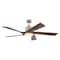 Vaxcel Wedgewood, 60 in, Satin Nickel Ceiling Fan, Walnut Blades, LED, Remote, DC Motor F0134 - alternate 1