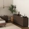 Manhattan Comfort Linda 2-Piece Dresser and Nightstand in Walnut Brown BR1658-3 - alternate 1