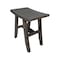 Homeroots 18" Antiqued Gray Teak Rectangular Shower Bench 376758 - alternate 9