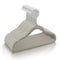 Elama Home 50 Piece Kids Non-Slip Velvet Cloths Hangers with Notched Shoulders in Gray 750124335M - alternate 8