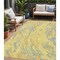Homeroots 5' X 8' Yellow Purple And Green Abstract Washable Indoor Outdoor Area Rug 600331 - alternate 1
