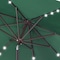 Villacera 9-Foot LED Outdoor Patio Umbrella with Solar Lights with Base, Forest Green 83-OUT5424 - alternate 13