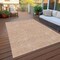 Homeroots 8' X 10' Pink And Ivory Geometric Washable Indoor Outdoor Area Rug 614104 - alternate 7