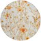 Homeroots 8' Ivory And Beige Round Floral Washable Indoor Outdoor Area Rug 611146 - alternate 8
