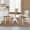 Whitewood Industries Rectangular Fixed Top Table W/ 2 Chairs, 36 in W, 29.1 in L, 36 in H, Parawood, Hickory/Shell, 3 K79-36RT-C61-2 - alternate 4