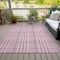 Homeroots 8' X 10' Blush Gray And Ivory Plaid Washable Indoor Outdoor Area Rug 601461 - alternate 9