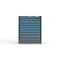 Strong Hold 9 drawer cabinet - (7x 2ft, 1x 3ft, 1x 4ft) - Blue accents - Electronic Lock S3036-PPRAS-0902FS - alternate 1