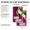 Signmission Hair Salon, Vinyl Decals Only 24 Inch x 36 Inch, Vinyl Decal, 2PK DSB-2436-2PACK-30384 - alternate 2